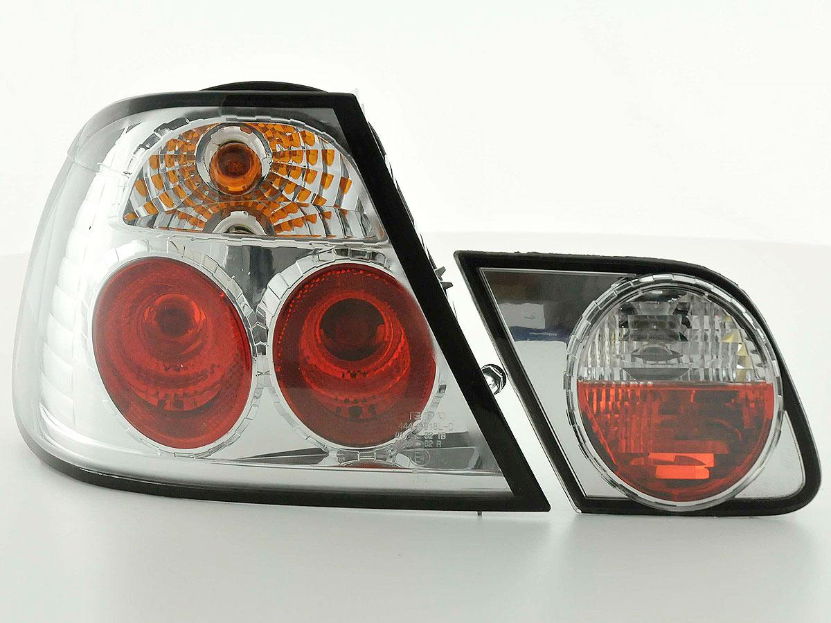 Rückleuchten Set BMW 3er Coupe Typ E46 99-02 chrom Rückleuchten Set BMW 3er Coupe Typ E46 99-02 chrom